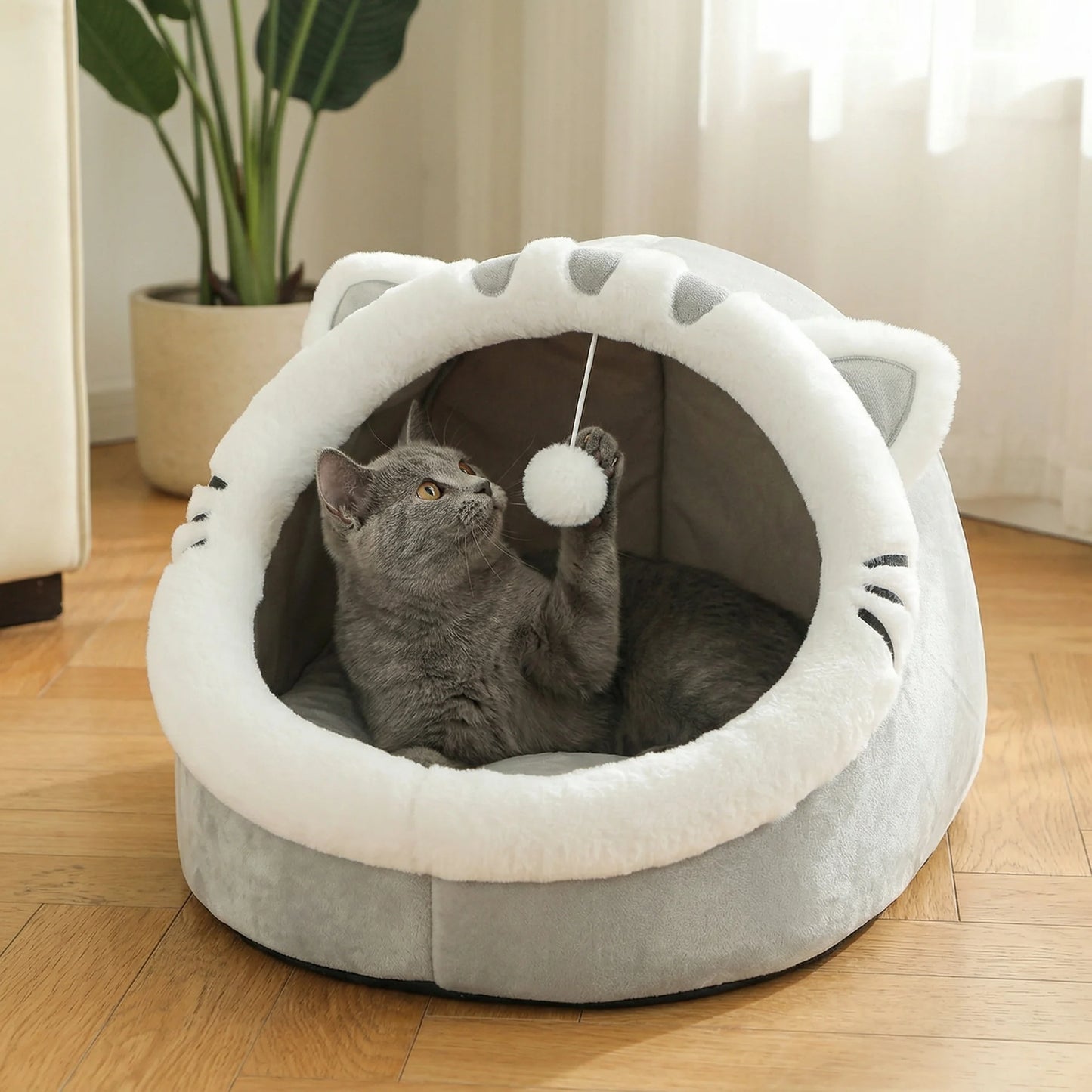 Cama para gatos universal Four Seasons, casa para gatos, cama para mascotas suave y cómoda, bolsa de dormir para cachorros, suministros para mascotas, tienda de campaña, cestas, casa