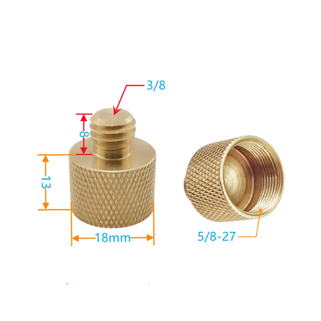 Microphone Holder Extended Rod 5/8"-27 5/8 1/4 3/8 Male Female Screw Converter Adapter Mic Stand Mount Tripod Camera Conversion