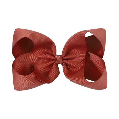 1PC Grosgrain Ribbon Solid Color Hair Bows Clip Girls Hair Clips Hairpins Barrettes Kids Baby Hair Accessories Wholesale