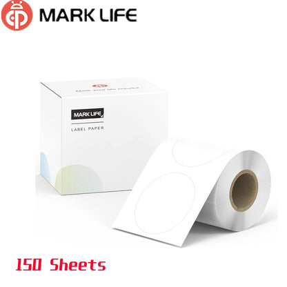 Marklife X2 Thermal Label Sticker Paper Printable White 40-50mm Width Clothing Tag Commodity Price Food Self-Adhesive Tape