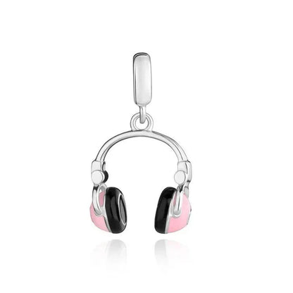 Hot Selling 925 Silver Pink Cake, Dog Paw, Luggage, Cup Bead Pendant Suitable for European Original Bracelet DIY Exquisite Jewelry