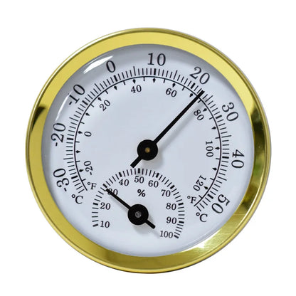 Mini Stainless Steel Thermometer Hygrometer, Street Thermometers, Thermo-Hygrometer Measuring Instruments Tool for Home Supply