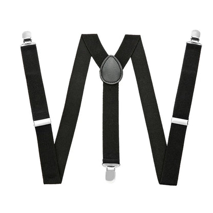35/25/20mm Wide Men's Suspenders High Elastic Adjustable 4 Strong Clips Heavy Duty X-Back Trousers Braces