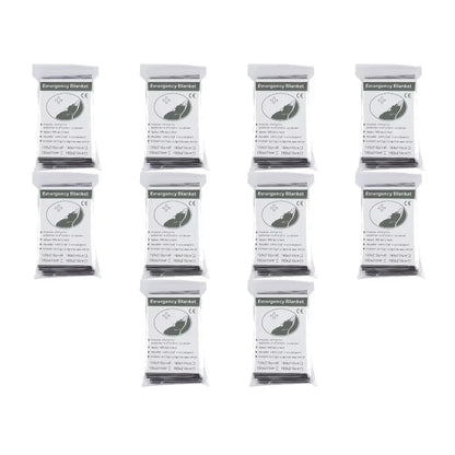 1-10PCS Emergency Blanket Outdoor Survive First Aid Military Rescue Kit Windproof Waterproof Foil Thermal Blanket for Camping