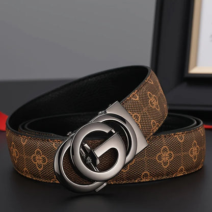 Youth Belt, Brand Belt, Men's Belt, High Quality Men's Luxury Belt, Male Buckle, Metal Automatic Buckle