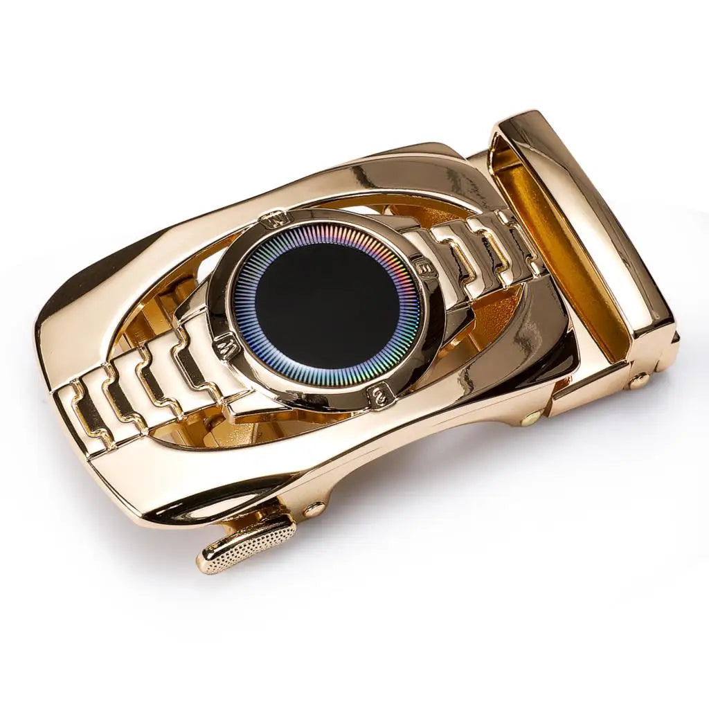 60 Kinds Metal Mens Relacement Belt Buckles Button Sliding Buckle Without Belt Black Gold Blue for 3.5 cm Ratchet Belts ONLY