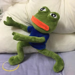 45cm Sad Frog Plush Toy Soft Stuffed Pillow Magic Expression Pepe The Sad Frog Animal Plush Doll Birthday Gifts for Kids Girl