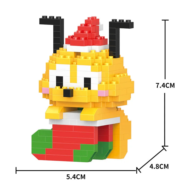 Cartoon Cool Rice Building Blocks Animal Dolls Educational Assembled Toys Ornaments Small Particles Children's Birthday Gifts