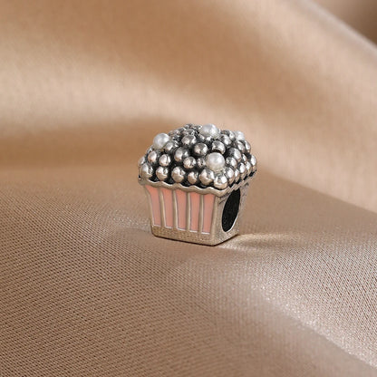 Hot selling 925 Silver Cake Cup Dog Claw Gift Box Pendant Beads, Fit DIY Women's Jewelry Accessories with European Bracelets