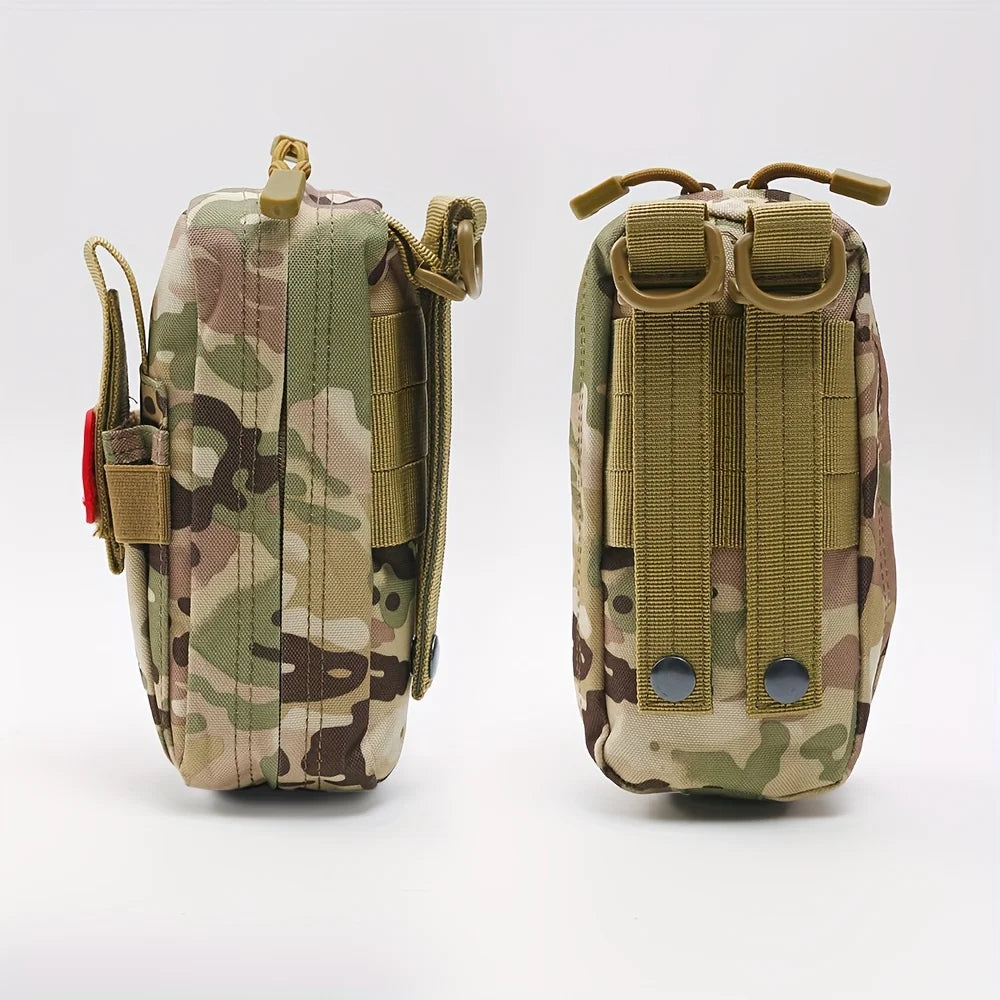 Tactical First Aid Kit Tourniquet Medical Rescue Molle Pouch Survival Gear for Camping Hiking Emergency Preparedness