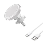 Car Magnetic Air Vent Phone Holder  Wireless Charger Stand For Magsafe iPhone 16 15 14 13 12 Pro Max Cell Fast Charging Station