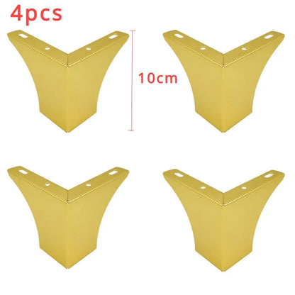4Pcs, Pack Furniture Legs, Furniture Feet Metal, Sofa Legs Replacement, Coffee Table - Cupboard Cabinet - TV Stand Feet