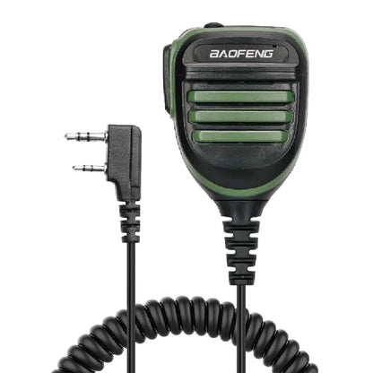 BaoFeng Walkie Talkie BF-780 2 Pin PTT Speaker Mic for Quansheng UV-K5 K6 Baofeng UV-5R BF-888S UV-5RH 21 17 PRO HAM Radio