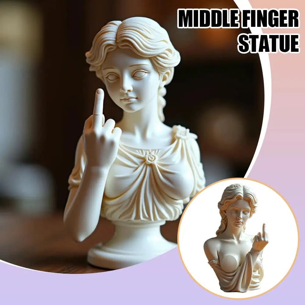 Statue Of Vienna Goddess Funny Goddess Statue 3D Resin Craft Ornaments Unique Design Cultural Symbol Office Home Decoration