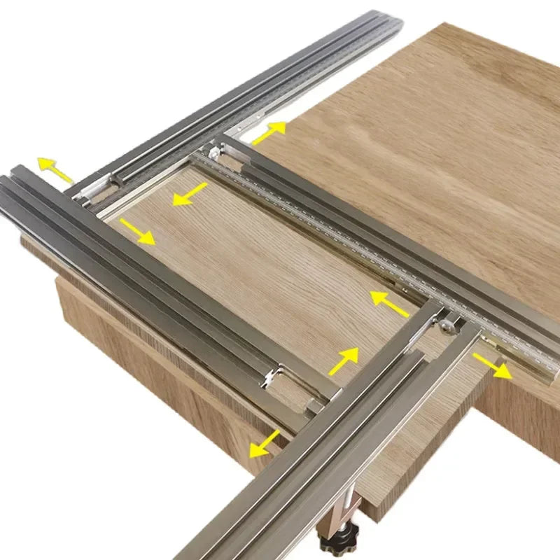 Trimming Machine Milling Groove Engraving Guide Rail Multi-functional Adjustable Backing Auxiliary Guide Bracket Woodworking Tool