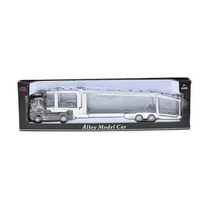 1:50 Diecast Alloy Truck Head Model Toy, Container Truck Pull Back With Light Engineering, Transport Vehicle Boy Toys For Children