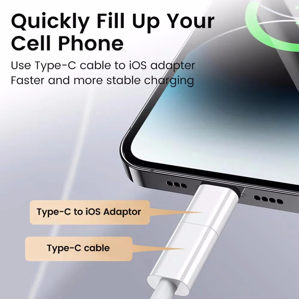 USB C To Lightning Adapter Fast Charging Type C Male To IOS Female Converter Data Transfer For Iphone15 Xiaomi USB C Adapter