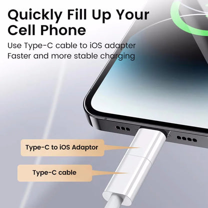 USB C To Lightning Adapter Fast Charging Type C Male To IOS Female Converter Data Transfer For Iphone15 Xiaomi USB C Adapter