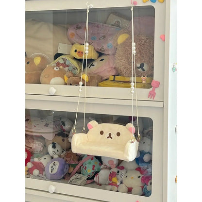 Hot Sale Anime Rilakkuma Expansion Wallet Purse Cartoon Bear Face Small Short Wallets Girls Cute Purses Money Clips Bag Toy gift