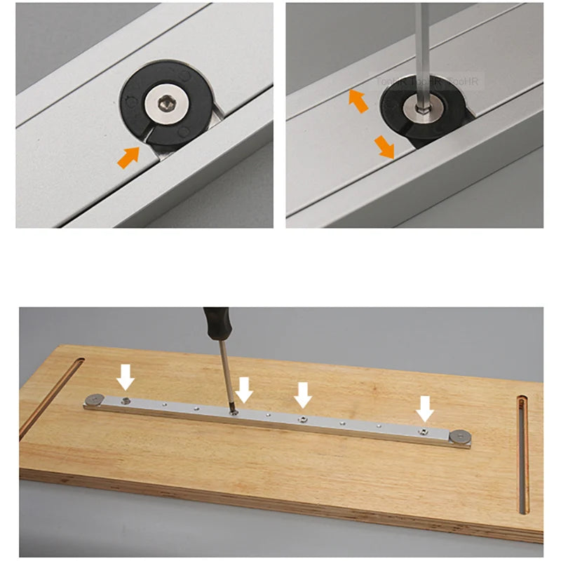 Aluminium Alloy T-tracks Slot Miter Track And Miter Bar Slider Table Saw Miter Gauge Rod Woodworking Tool Durable In Use
