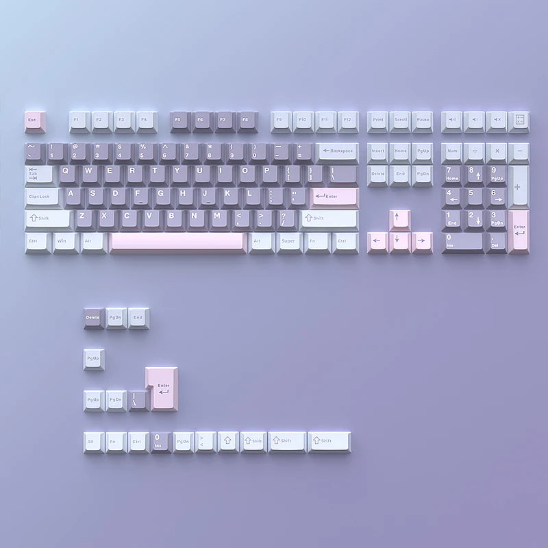 126 Keys Double Shot PBT Cherry Keycaps Mechanical Game Keyboard Wireless for MX Switch Keycap GMK67 GMK87 GMK61 Keyboard Keycap