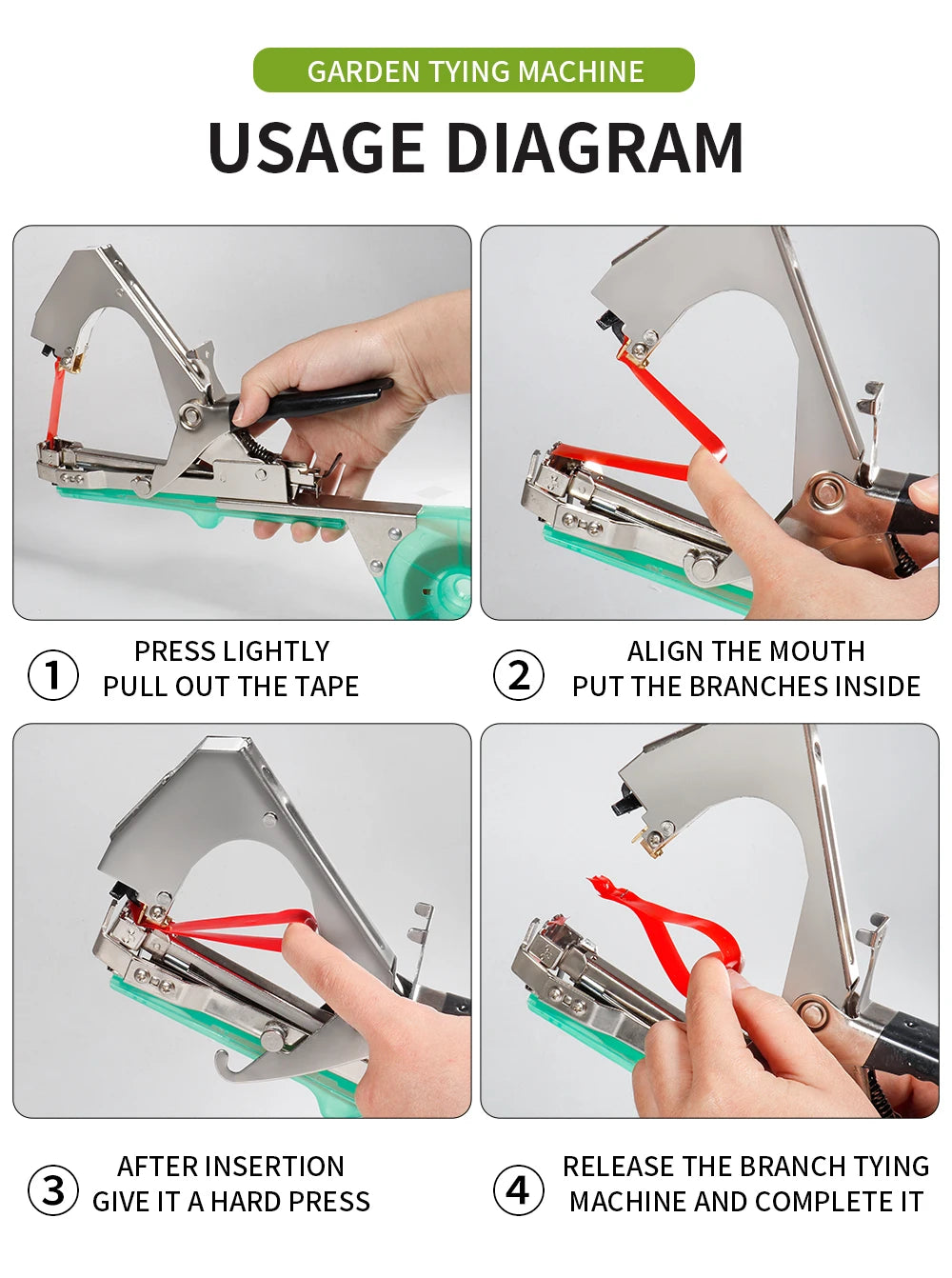 High-Efficiency Garden Branch Tying Machine Time-Saving Effort-Lessening Bunching Device for Horticulture