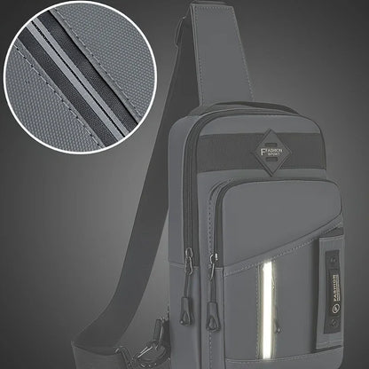New Men Shoulder Bags Chest Bag Multifunctional Crossbody Bags Travel Sling Bag