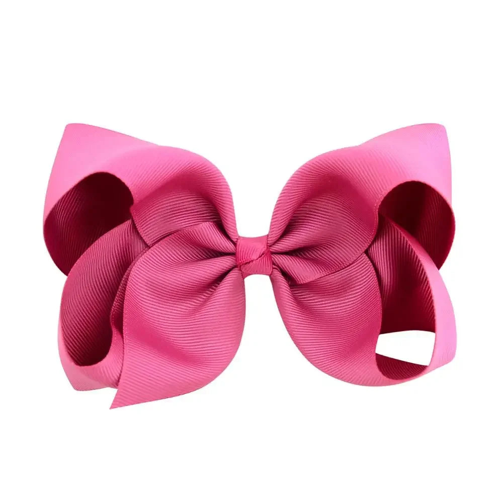 1PC Grosgrain Ribbon Solid Color Hair Bows Clip Girls Hair Clips Hairpins Barrettes Kids Baby Hair Accessories Wholesale
