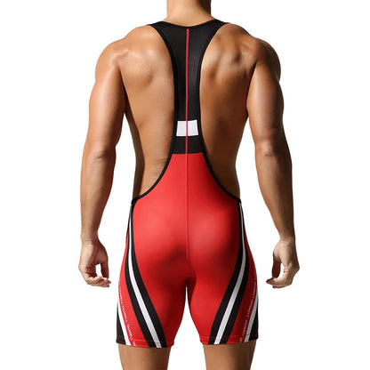 Men's Seamless Body Shaping Bodysuit, Sexy One-Piece Gym Vest, Rompers, Comfortable Home Jumpsuit