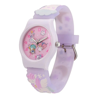 Cute 3D Hello Kitty Watches for Girls Cartoon Pattern Kuromi Waterproof Quartz Children Watch Wrist Clock Kids Gift reloj nina