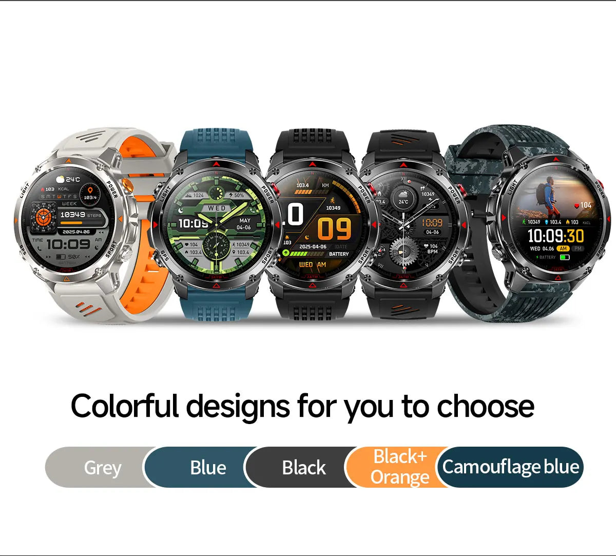 New Professional GPS Sports Smart Watch, Outdoor RIDE Run GPS track Swim Watchs Compass Altimeter, 3ATM Sports Bracelets, men, ladies