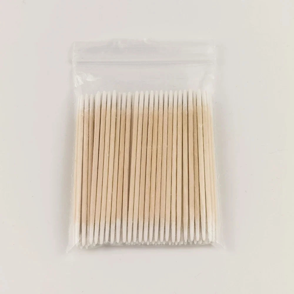 100/300/500/700/900Pcs Double-Tipped Cotton Swabs, for Tattooed Eyebrows, Beauty Makeup Tools for Wiping, Nail Polish Wiping