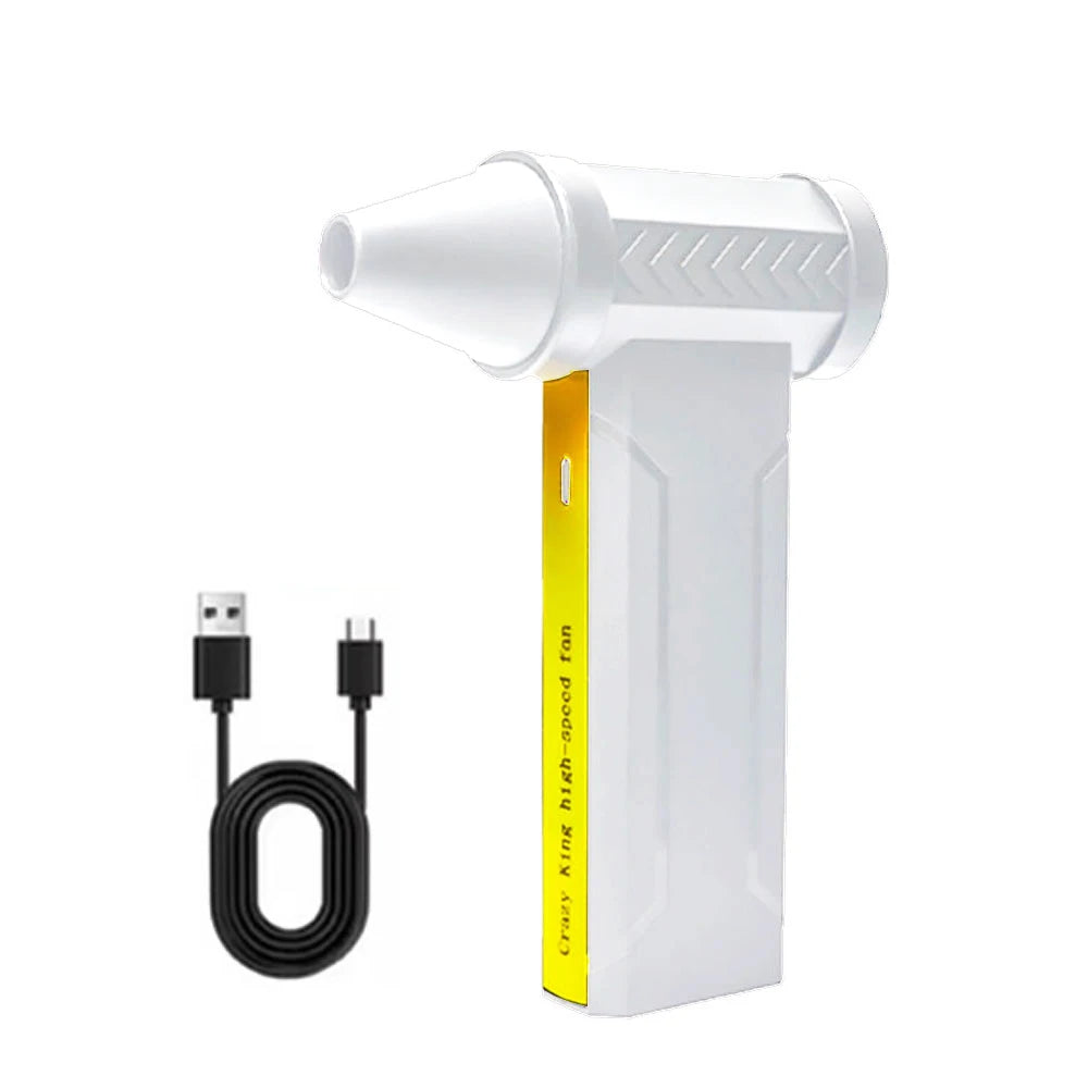 160000 RPM Electric Air Blower, Turbo Jet Fan Brushless Motor High-Speed Turbo Violent Fan, USB Rechargeable Powerful Dust Blower