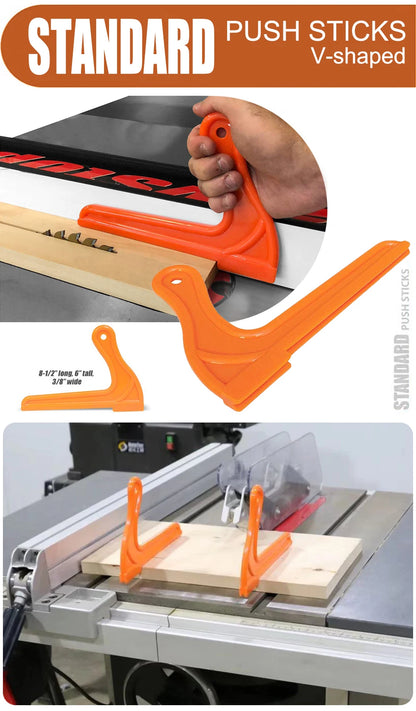 Woodworking Safety Plastic Push Handle Wood Saw Push Block Sticks Table Saw Woodworking Push Block Tools