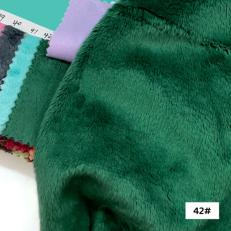 45x50cm 34~66# Plush Fabric For Sewing 5mm Pile Length 100 Polyester Hair Material For Popular Cotton Dolls DIY Handmade Fabric