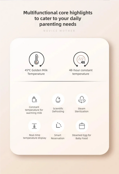 TINSOL Smart Milk Warmer Baby Bottle Thermos Multi-functional Quick Baby Products Breastmilk Warmer Bottle Sterilizer