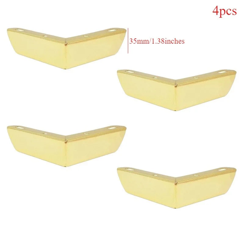 4Pcs, Pack Furniture Legs, Furniture Feet Metal, Sofa Legs Replacement, Coffee Table - Cupboard Cabinet - TV Stand Feet