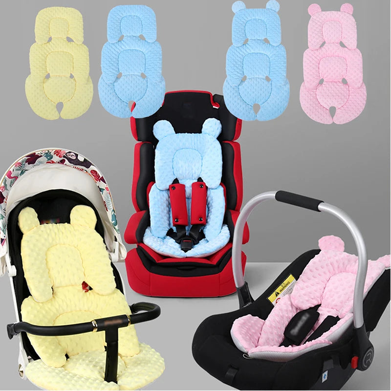 Four Seasons Baby Stroller Cushion Infant Car Seat Insert Stroller Pad Universal Thermal Mattress Mesh Breathable Reversible