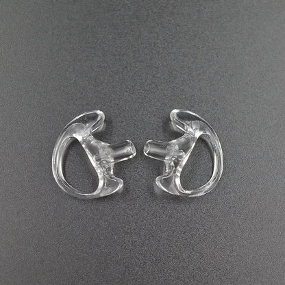 2Pcs Ear Molds Soft 2-Way Radio Earmold Replacing Earpiece Insert for Acoustic Coil Tube audio kits Headphone Accessories