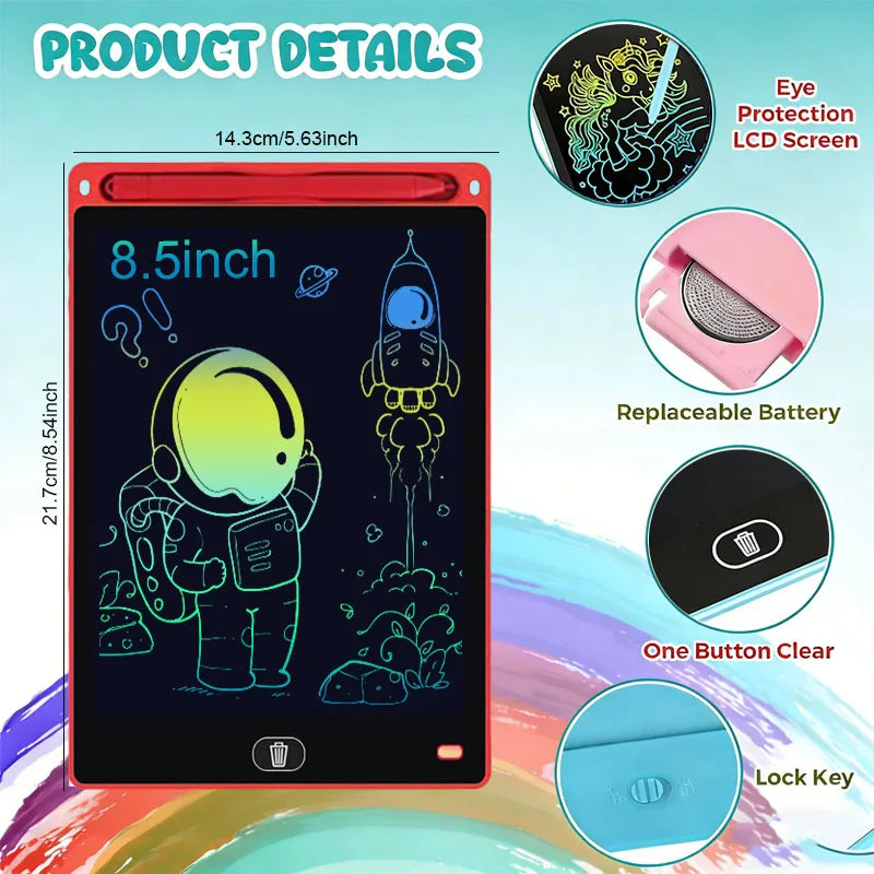 8.5inch LCD Writing Tablet Handwriting Pads Digital Drawing Tablet Portable Electronic Board Doodle Blackboard Educational Toys