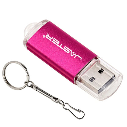 JASTER High-speed USB 2.0 Flash Drive Mini Plastic Pendrive 128MB 4GB 16GB 32GB 64GB 128GB with Keychain Memory Stick Pen Drive