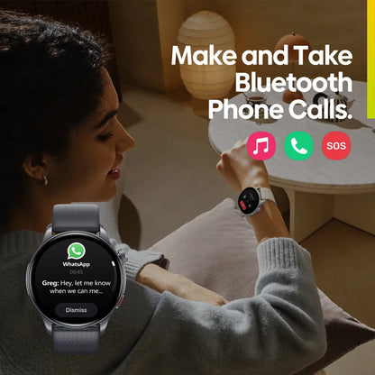 New Zeblaze Btalk 3 GPS Smartwatch with 1.43" AMOLED Screen, Dual Straps, Make/Answer Phone Calls, Heart Rate, SpO2, and Stress Tracking