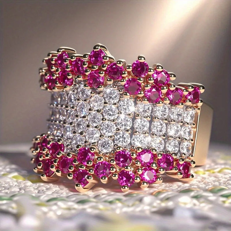 Vintage Palace Style Elegant Party and Banquet Women's Ring for Valentine's Day, Anniversaries, Daily and Formal Occasions