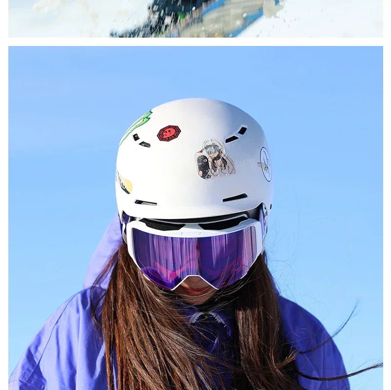 Kapvoe Flip Over Magnetic Snow Goggles Photochromic Ski Men Snowmobile Anti-Fog Snowboard Goggles Women Ski Equipment UV400