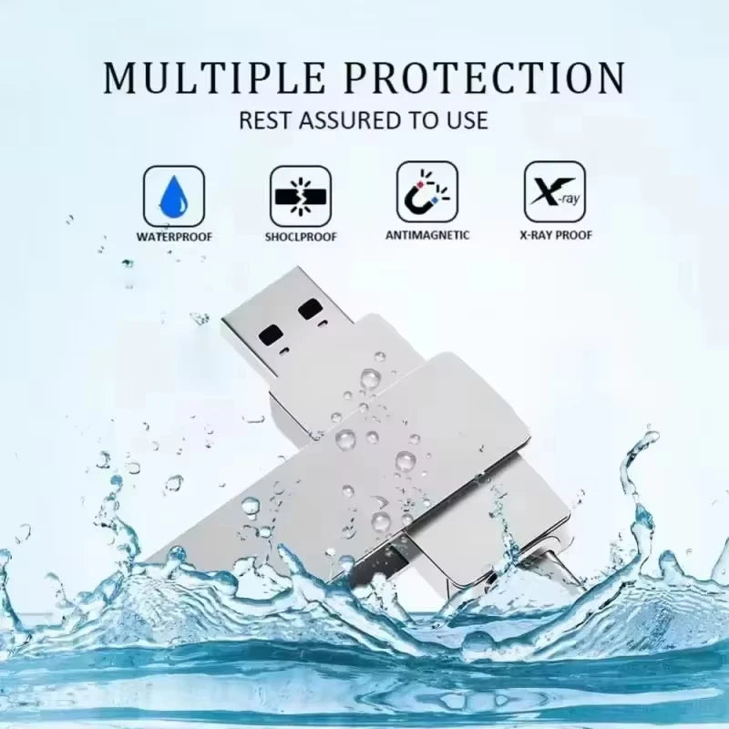 Nueva unidad flash USB 3.2 de 16 TB, transferencia de alta velocidad, pendrive de metal, tarjeta de memoria, disco flash, memoria a prueba de agua, Stick 2026