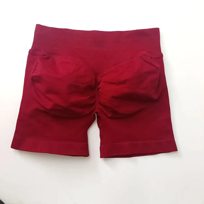 NCLAGEN Impact Shorts Women Low Rise Workout Gym Clothes Running Seamless Sports Leggings Scrunch Booty Hip Lifting Yoga Shorts