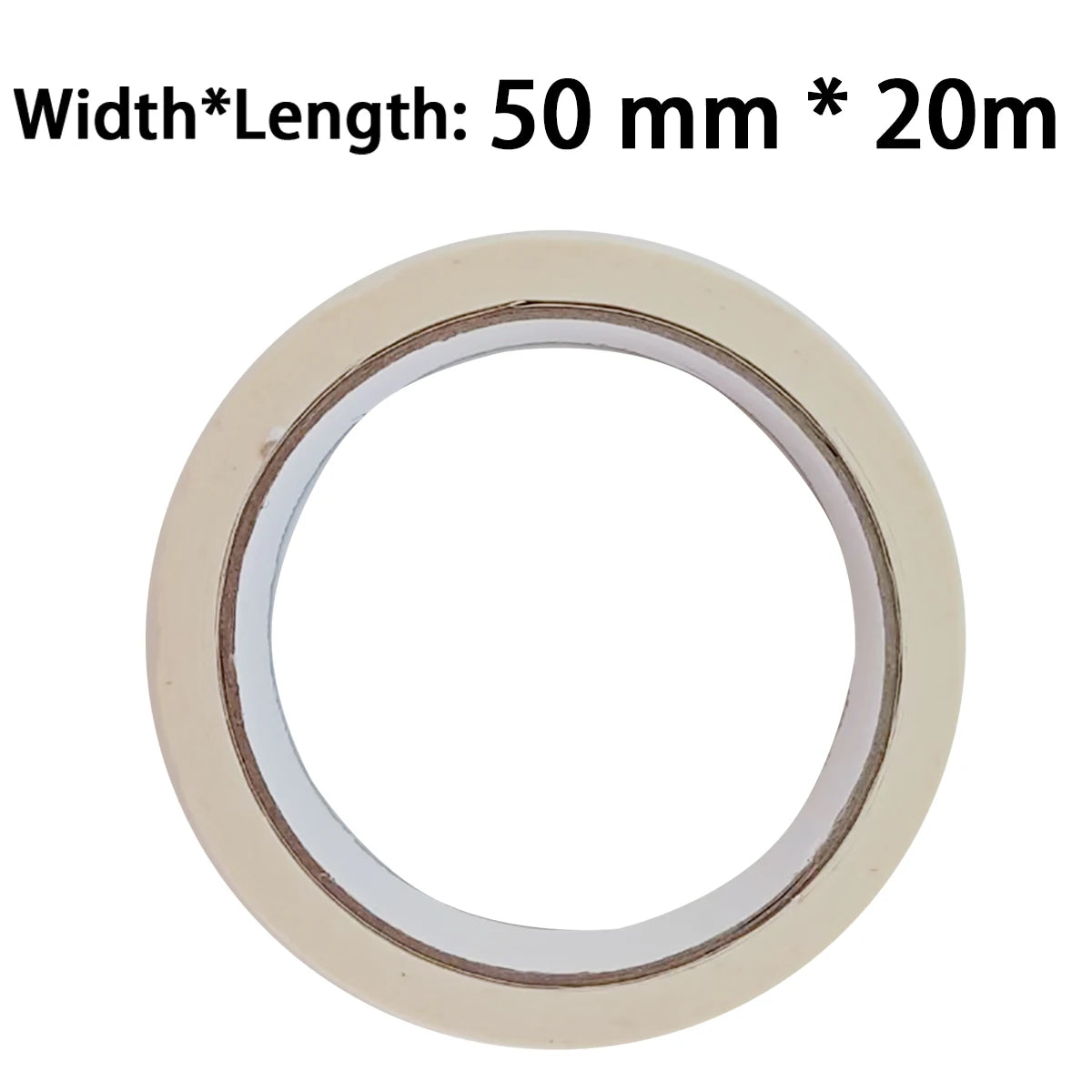 Cinta de carrocero blanca de 20 m/50 m, grabable, selladora, autoadhesiva, impermeable para pintura artística, bocetos, coches, bricolaje, papel, material escolar