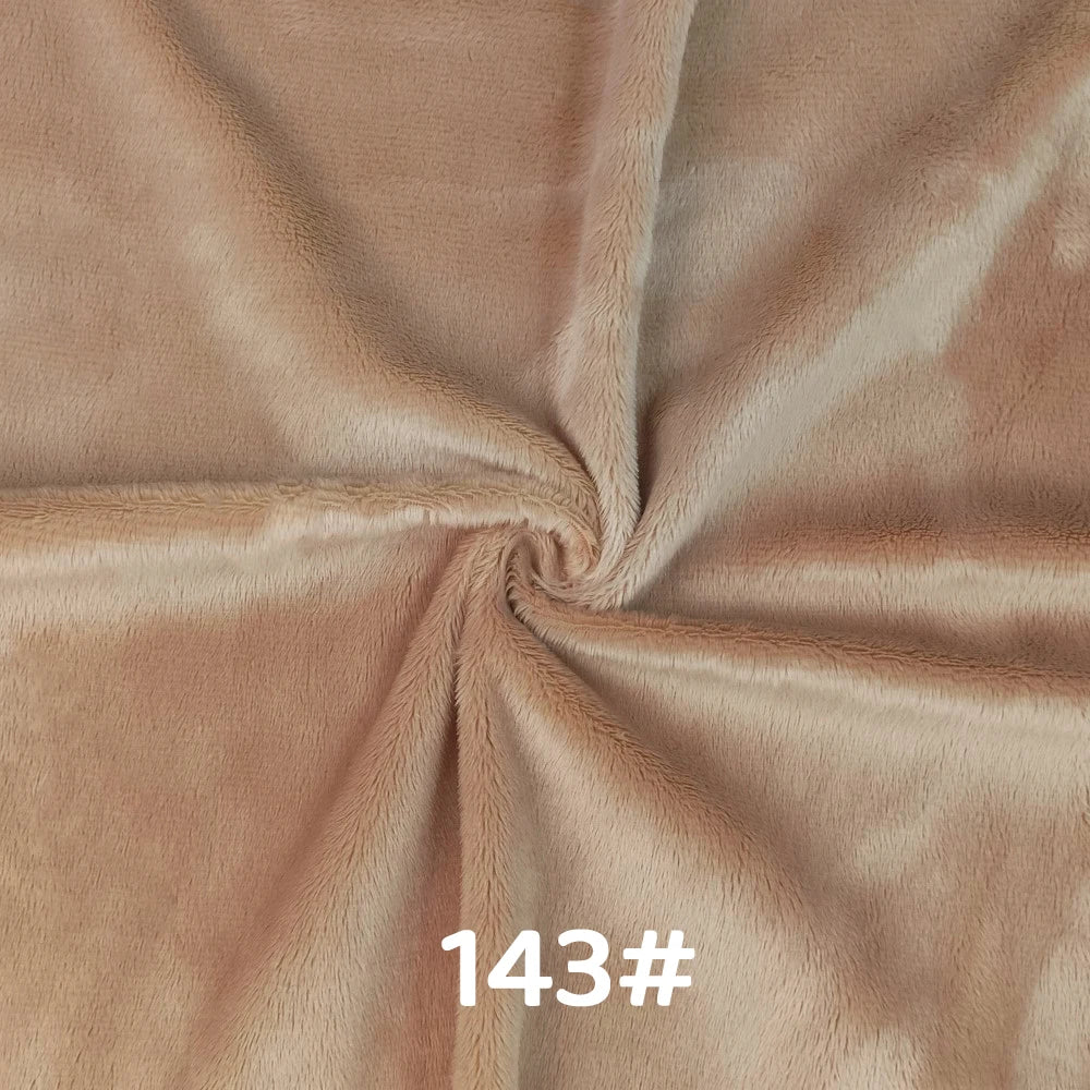 5mm Pile Length Soft Minky Fabric Sewing For Cotton Doll Hair Thicken Encryption Fabric Plush Single Sided Stuffed Animals Toys
