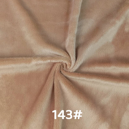 5mm Pile Length Soft Minky Fabric Sewing For Cotton Doll Hair Thicken Encryption Fabric Plush Single Sided Stuffed Animals Toys