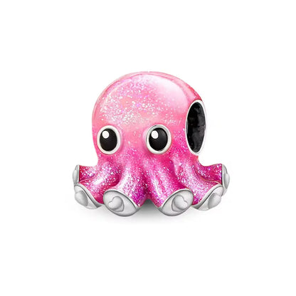 New 925 Silver Octopus crab Charm Bead Sea turtle starfish Seahorse dolphin Pendant Fit Original Bracelet Women DIY Jewelry Gift
